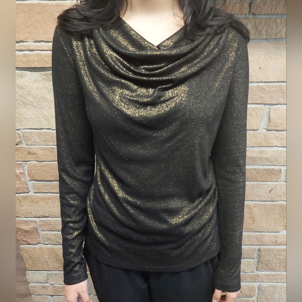 Drape Neck Blouse